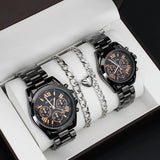 Set idea regalo casual con 2 orologi e 2 braccialetti da uomo - Idea regalo uomo ATREND