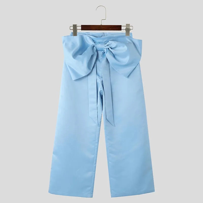 Pantaloni streetwears con fiocco frontale da uomo - Pantaloni uomo ATREND