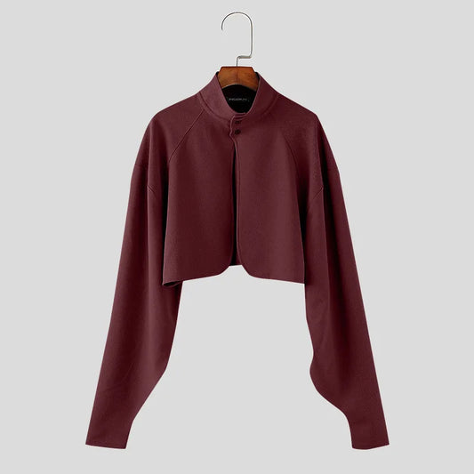 Blazer corto con maniche a sbuffo da uomo - blazer uomo ATREND