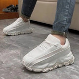 Sneakers chunky casual con suola morbida in pelle PU da uomo