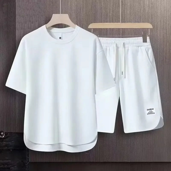 Set coordinato Trendy casual T-shirt a maniche corte con pantaloncini da uomo