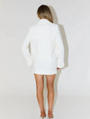 Set coordinato casual blazer e minigonna da donna