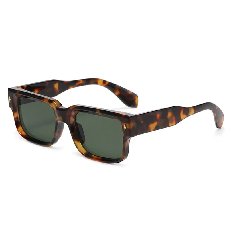 Occhiali da sole quadrati bicolor con lenti chiare o scure unisex - Occhiali da sole unisex ATREND