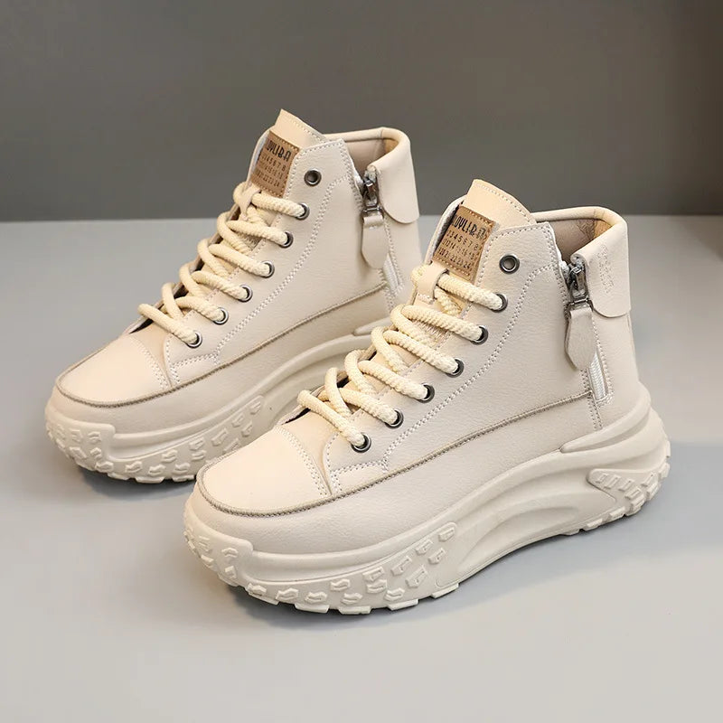 Sneakers casual alla caviglia outdoor con lacci da donna - Sneakers donna ATREND
