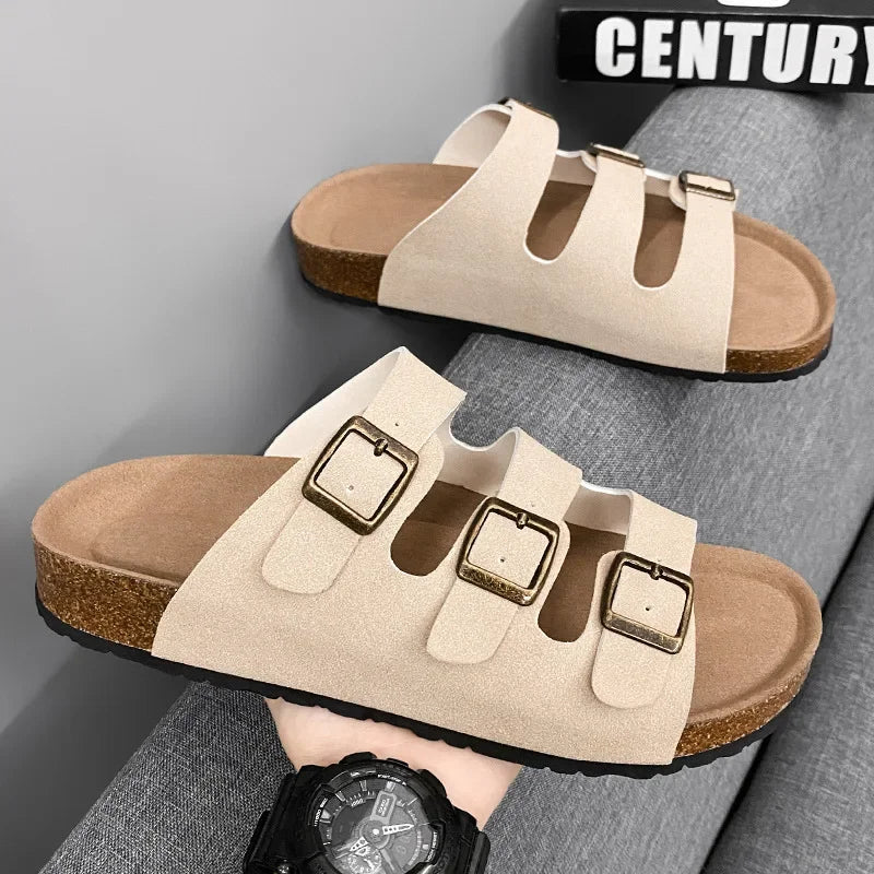 Ciabatte outdoor con tripla fascia e fibbia da uomo - Ciabatte uomo ATREND