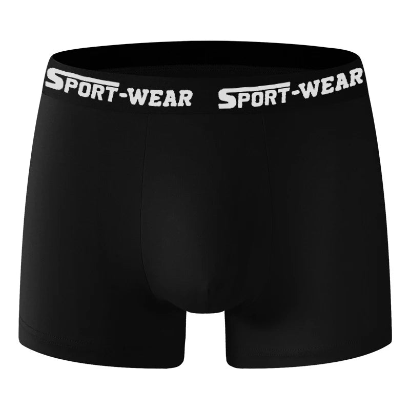Boxer casual 6 pezzi in cotone con fascia elastico e lettere da uomo - Boxer uomo ATREND