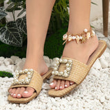 Ciabatte casual outdoor con perle da donna - Ciabatte donna ATREND