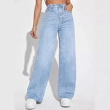 Women's Jeans Denim Y2k Pants Wide Leg Long Pants High Waist Loose Casual Mom Pants Elegant Trousers Autumn Winter