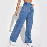 Women's Jeans Denim Y2k Pants Wide Leg Long Pants High Waist Loose Casual Mom Pants Elegant Trousers Autumn Winter