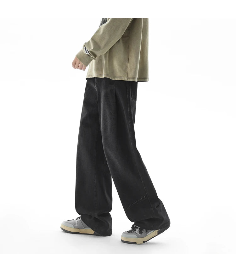Jeans casual a gamba larga da uomo - Jeans uomo ATREND