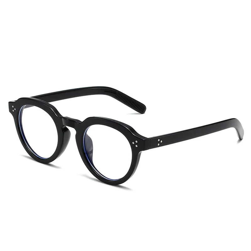 Occhiali da sole rotondi bicolor con lenti trasparenti e colorate unisex - Occhiali da sole unisex ATREND