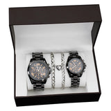 Set idea regalo casual con 2 orologi e 2 braccialetti da uomo - Idea regalo uomo ATREND