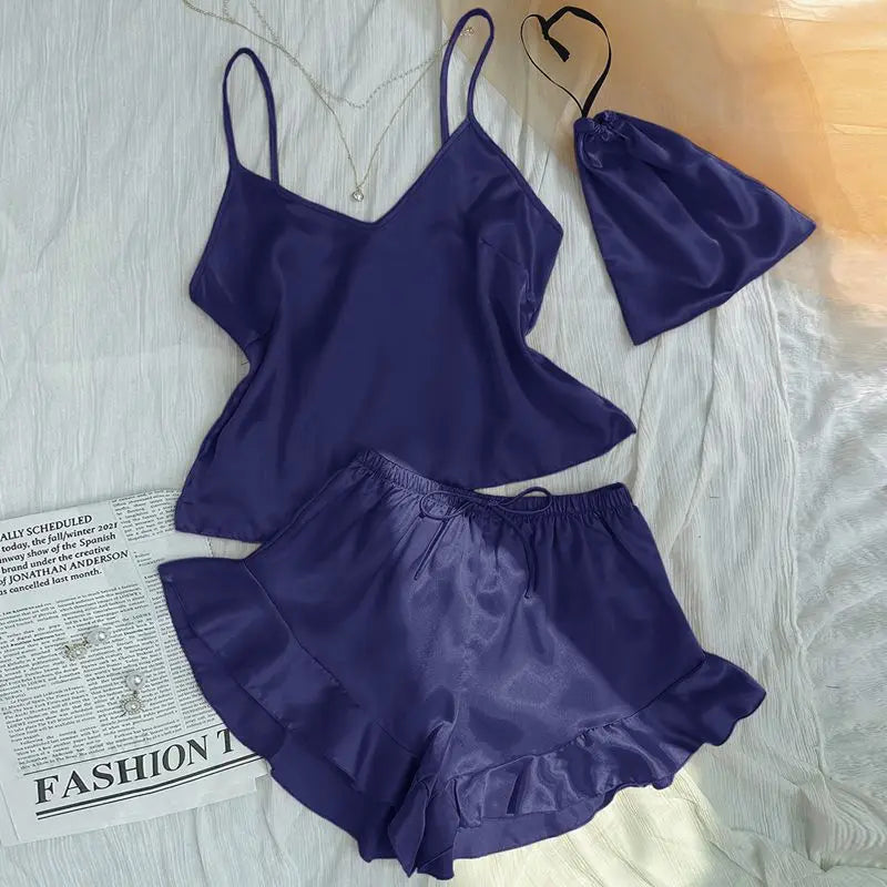 Pigiama casual canottiera e pantaloncini da donna - Pigiama donna ATREND