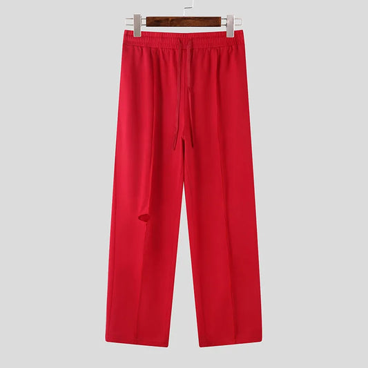 Pantaloni streetwears strappati da uomo - Pantaloni uomo ATREND