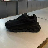 Sneaker chunkly in pelle microfibra da donna