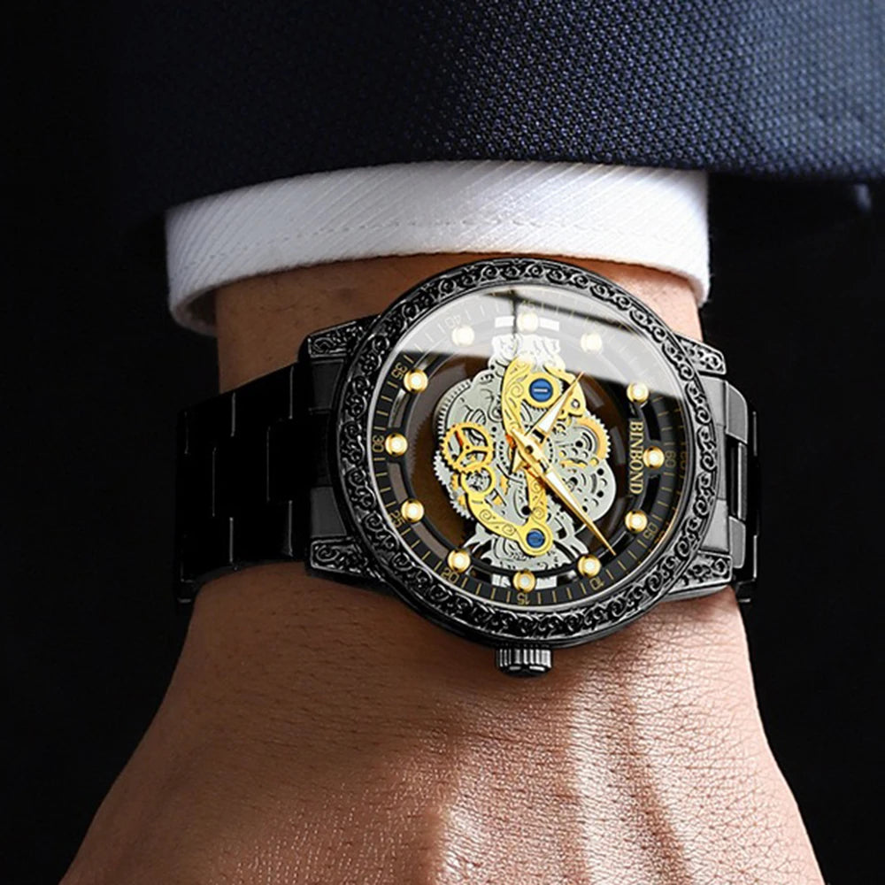 Set idea regalo con orologio e 3 braccialetti da uomo