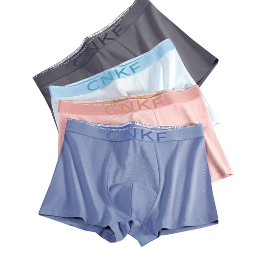 Boxer casual 4 pezzi elasticizzati con fascia elastica da uomo - Boxer uomo ATREND