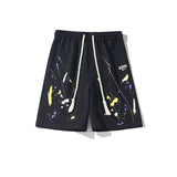 Pantaloncini casual con stampa grafica fascia elastica e lacci da uomo - Pantaloncini uomo ATREND