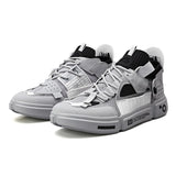 Sneakers casual in pelle sintetica con lacci unisex