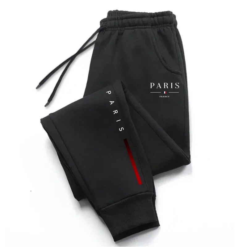 Pantaloni sportivi con fascia elastica e lettere da uomo - Pantaloni sportivi uomo ATREND
