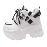 Sneakers casual con lacci para alta e materiale mesh da donna - Sneakers donna ATREND