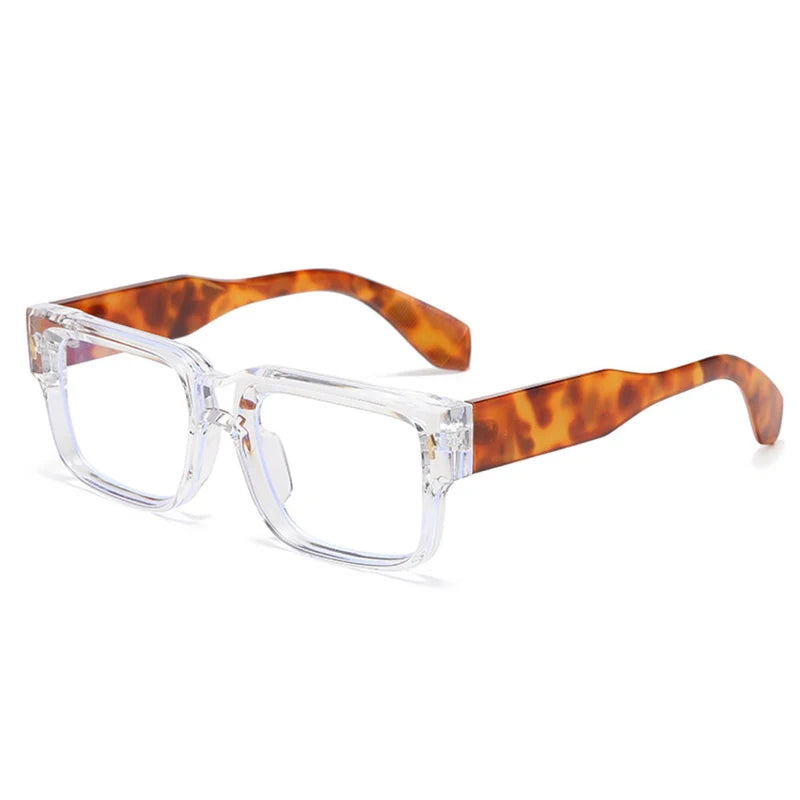 Occhiali da sole quadrati bicolor con lenti chiare o scure unisex - Occhiali da sole unisex ATREND
