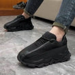 Sneakers chunky casual con suola morbida in pelle PU da uomo