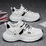 Sneakers casual in pelle PU da uomo