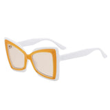 Occhiali da sole geometrici oversize bicolor da donna - Occhiali da sole donna ATREND