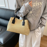 Borsa a mano casual in cotone da donna - Borsa a mano ATREND