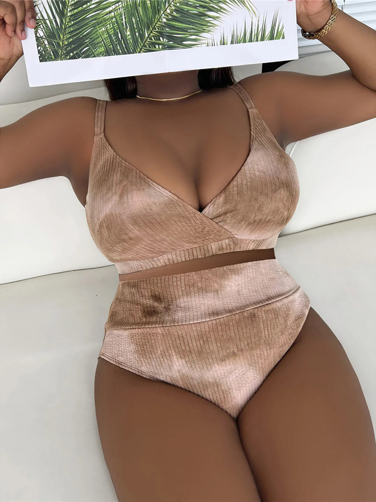 Women's two-piece bikini bra and panties
