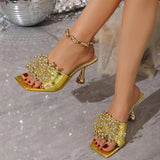 Sandali casual con fascia di perle da donna - Sandali donna ATREND