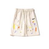Pantaloncini casual con stampa grafica fascia elastica e lacci da uomo - Pantaloncini uomo ATREND