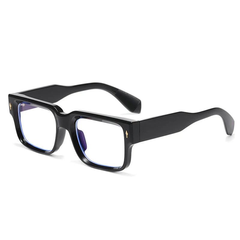 Occhiali da sole quadrati bicolor con lenti chiare o scure unisex - Occhiali da sole unisex ATREND