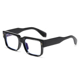Occhiali da sole quadrati bicolor con lenti chiare o scure unisex - Occhiali da sole unisex ATREND