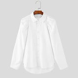 Camicia casual con maniche a sbuffo da uomo - Camicia uomo ATREND
