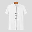 T-shirt casual con cerniera a mezze maniche da uomo - T-shirt uomo ATREND