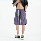 Men's Elastic Waistband Drawstring Casual Shorts