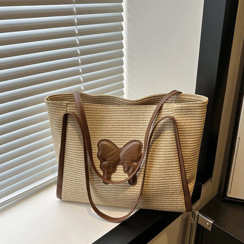 Borsa a spalla casual con farfalla da donna - Borsa a spalla ATREND