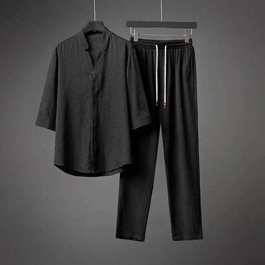 Set coordinato casual t-shirt e pantaloni da uomo - Set coordinato uomo ATREND