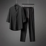 Set coordinato casual t-shirt e pantaloni da uomo - Set coordinato uomo ATREND