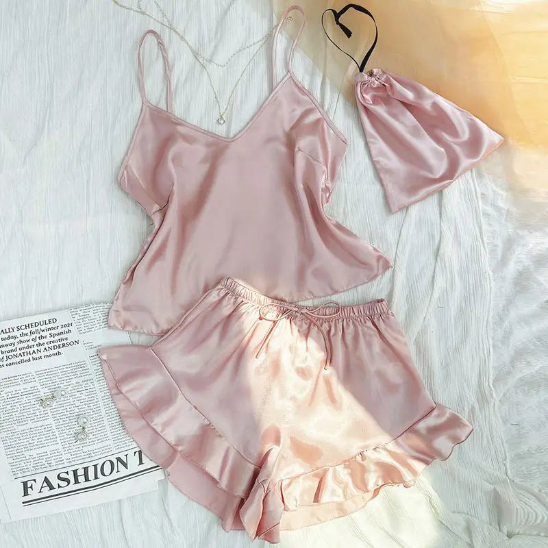 Pigiama casual canottiera e pantaloncini da donna - Pigiama donna ATREND