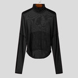 Dolcevita casual trasparente da uomo - Pantaloni uomo ATREND