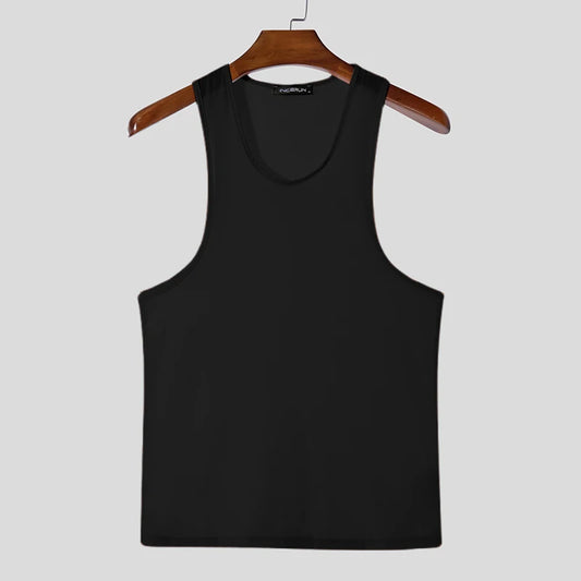 Canottiera casual trasparente da uomo - Canottiera uomo ATREND