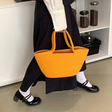 Borsa a mano casual in cotone da donna - Borsa a mano ATREND