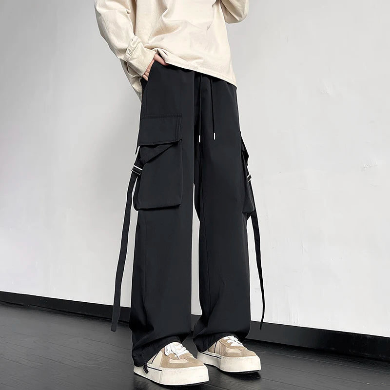 Pantaloni cargo casual multi tasche da uomo - Pantaloni uomo ATREND