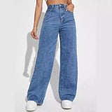Jeans casual a vita alta da donna - Jeans donna ATREND