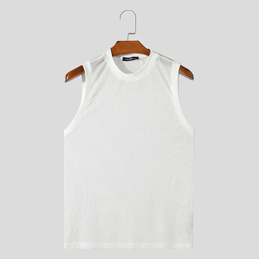 Canottiera casual trasparente da uomo - Canottiera uomo ATREND