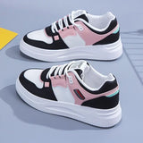 Sneakers casual in pelle PU con lacci da donna - Sneakers donna ATREND
