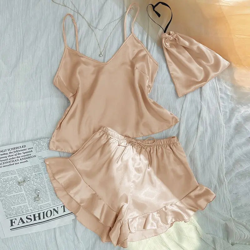 Pigiama casual canottiera e pantaloncini da donna - Pigiama donna ATREND